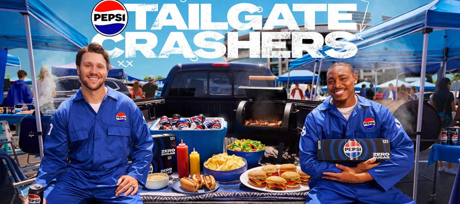 Pepsi pairs ice-cold cans with gameday eats